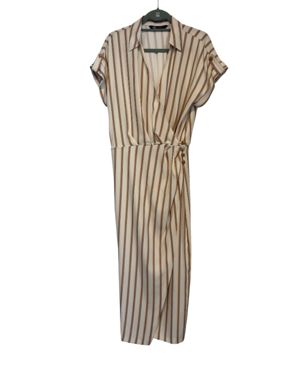 Zara Striped Wrap Dress